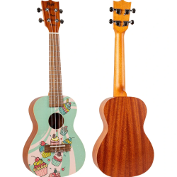FLIGHT UKULELE CONCERT CUPCAKE AUC33 ART