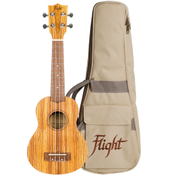 FLIGHT DUS322 SOPRANO ZEBRAWOOD + HOUSSE