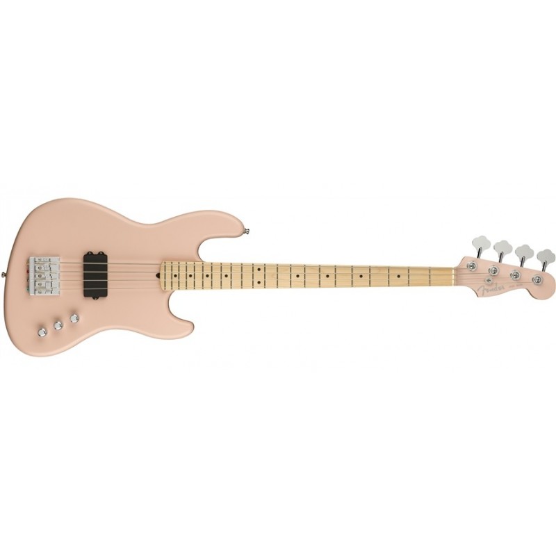 Fender Flea signature Jazz Bass active MN SHP E shell pink